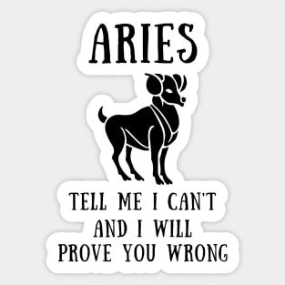 Aries design Sticker